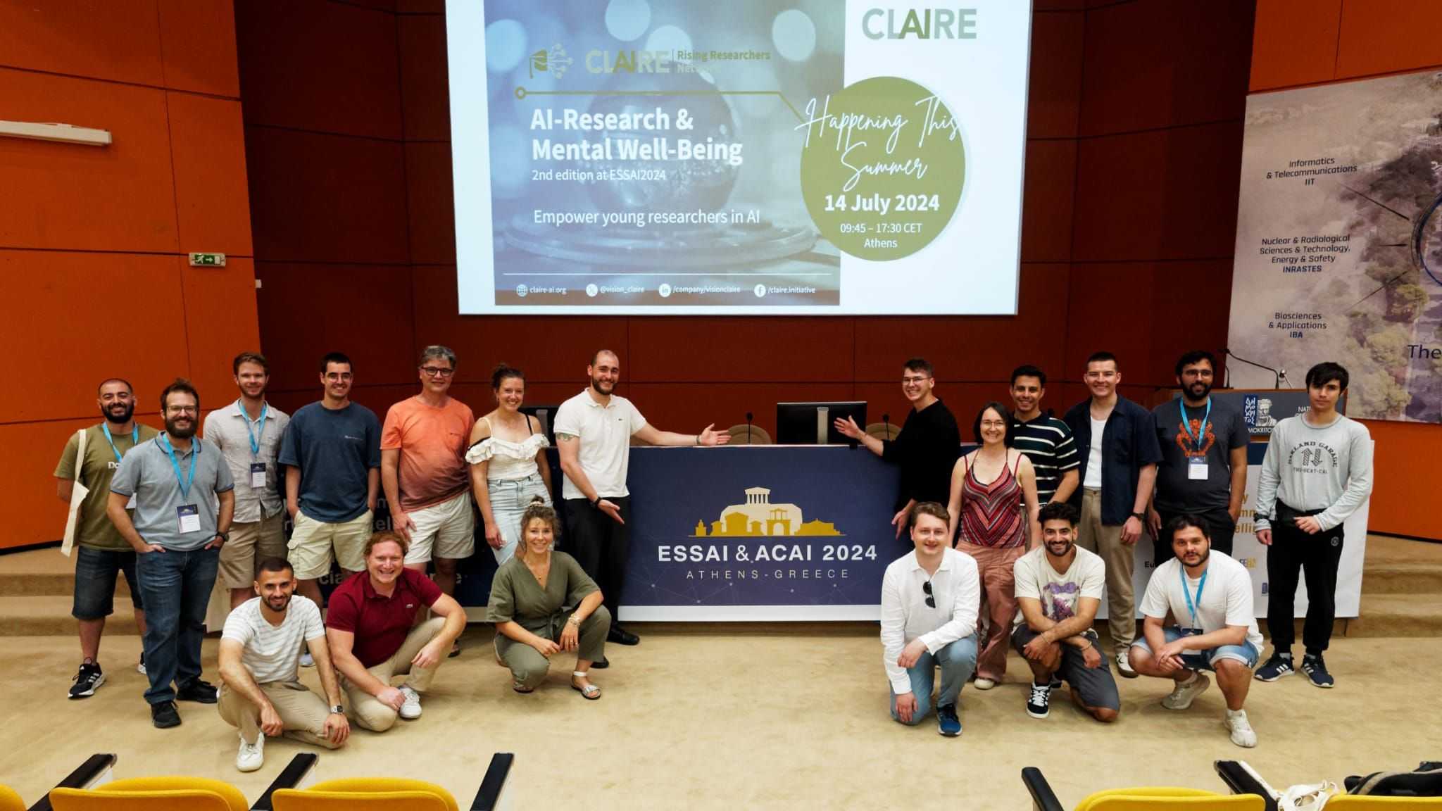Group pic after the panel at the ESSAI 2024 summer school R2net event